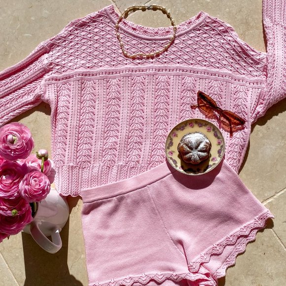 ARNHEM Organic Cotton Pink Gardenia Jumper Sweater - Picture 14 of 15